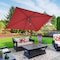 Pure Garden 10 Rectangular Patio Umbrella, Red 50-LG1274 - alternate 3